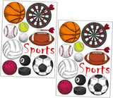 Sports Wall Stickers Football Rugby Basketball Decor Wall Decals for Home Decor size 50x70 sk7095