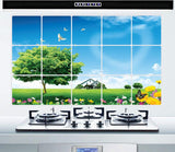 Kitchen Oil Proof Wall Sticker Heat Resistant Waterproof Self Adhesive Backsplash Cover for Kitchen Wall Protection