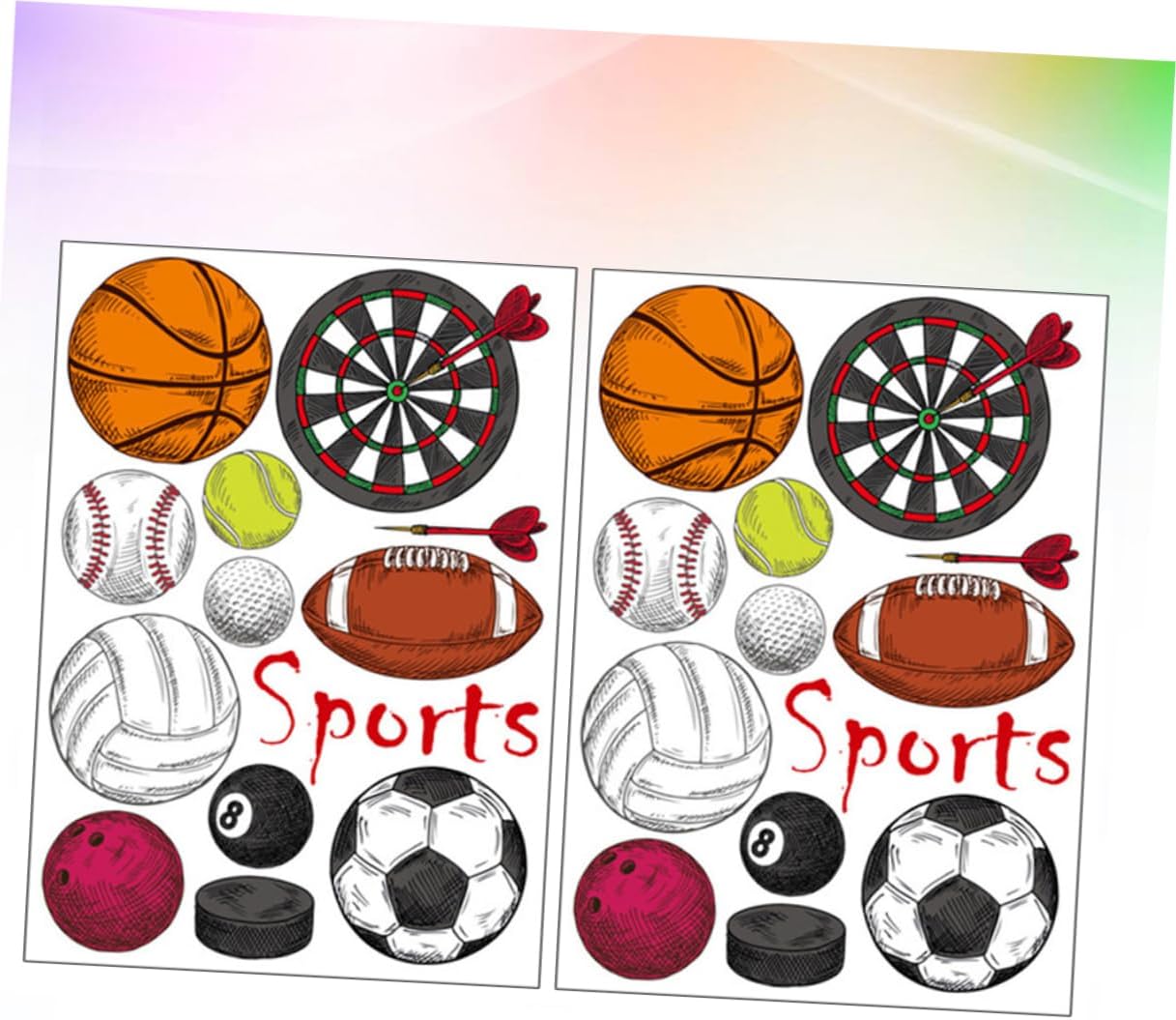 Sports Wall Stickers Football Rugby Basketball Decor Wall Decals for Home Decor size 50x70 sk7095