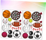 Sports Wall Stickers Football Rugby Basketball Decor Wall Decals for Home Decor size 50x70 sk7095