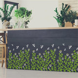 Grass and Flower Window Stickers, Wall Stickers, Living Room, Bedroom, Bathroom, Balcony, Window Decoration size 50x70 sk7188