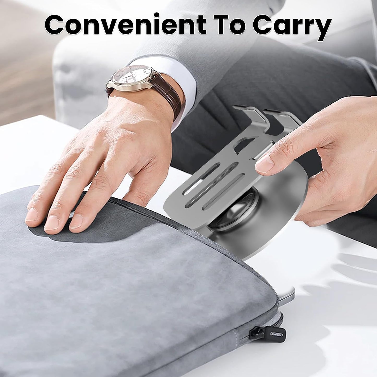 Universal Metal Cell Phone Stand, Adjustable Mobile Phone Holder for Desk, Table & Office
