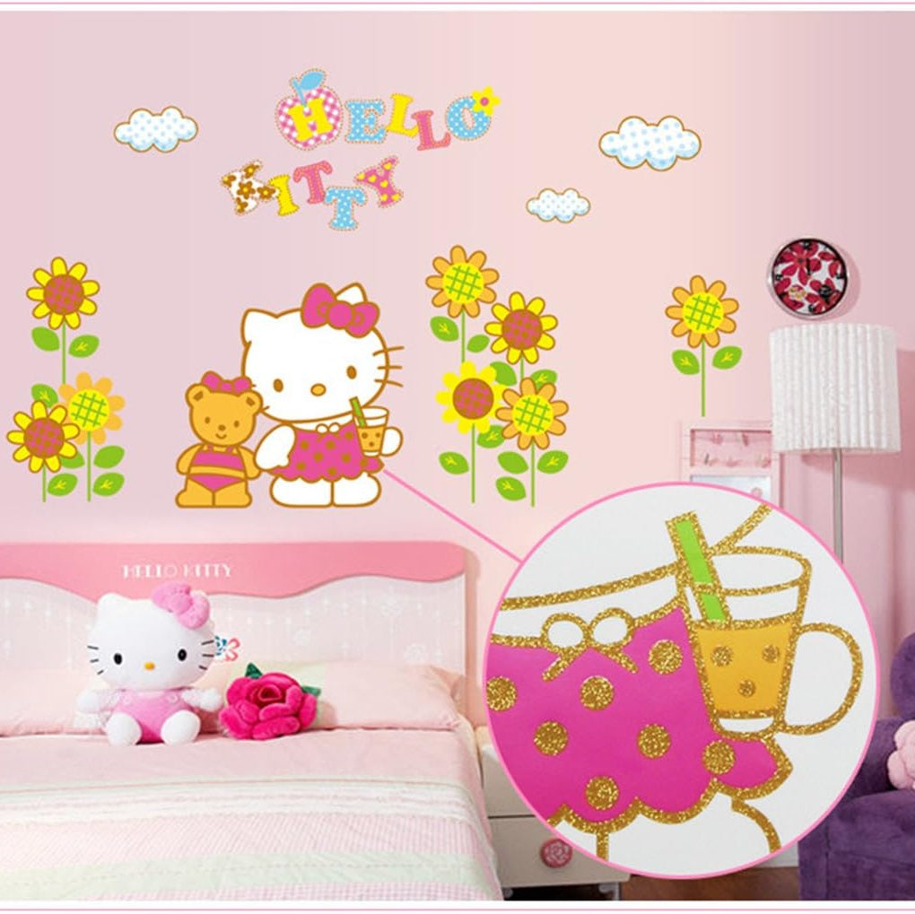 CM Star Hello Kitty Peel and Stick Wall Decals Room Stickers Decor Art size 60x90 abq9802 kids sticker