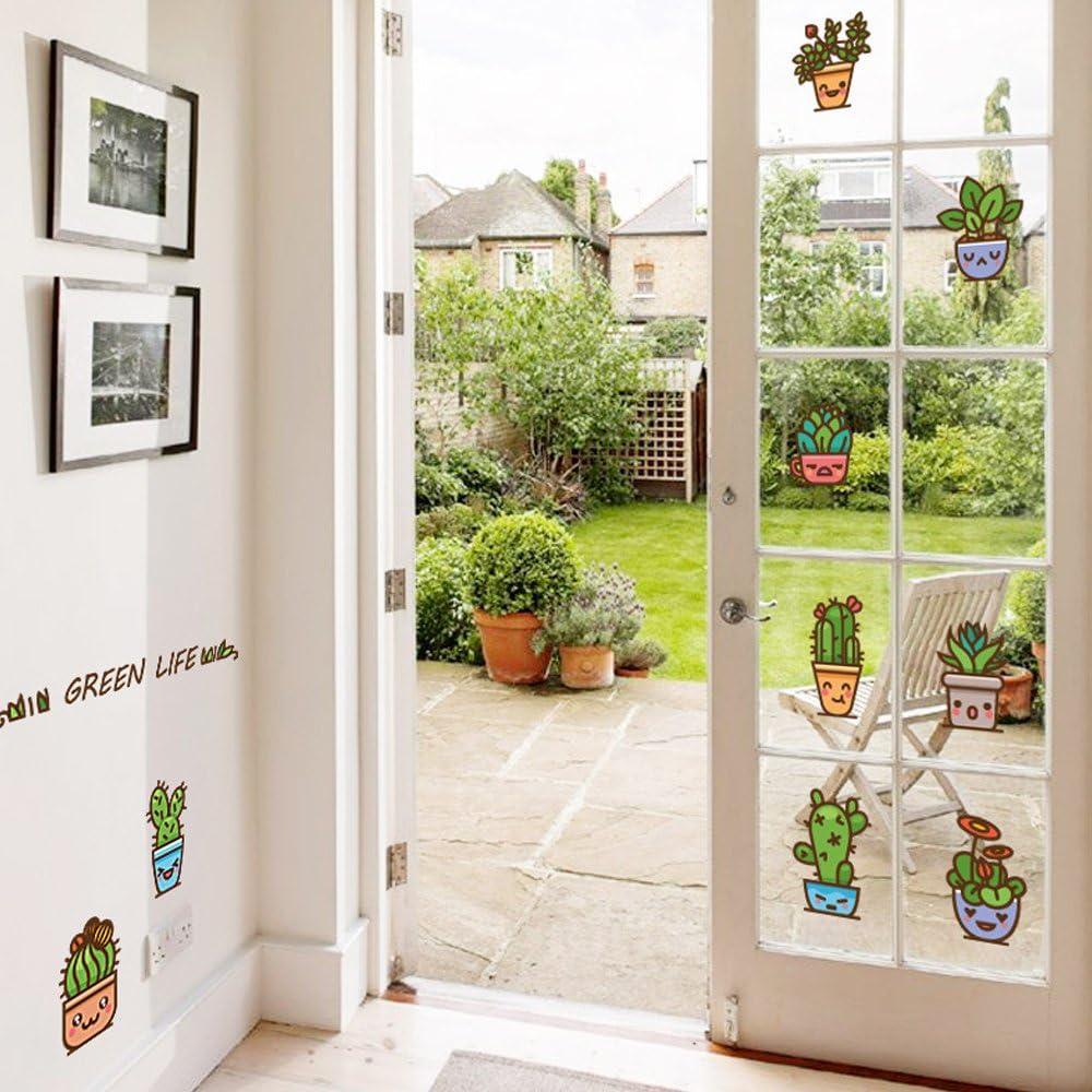 Removable PVC Wall Stickers Cute Emoji Pot Home Decor for Baby Boy Girl Kids Bedroom Kitchen  size 50x70 sk7115