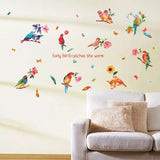 Watercolor Parrot Wall Sticker size 60x90 sk9203  kids Sticker
