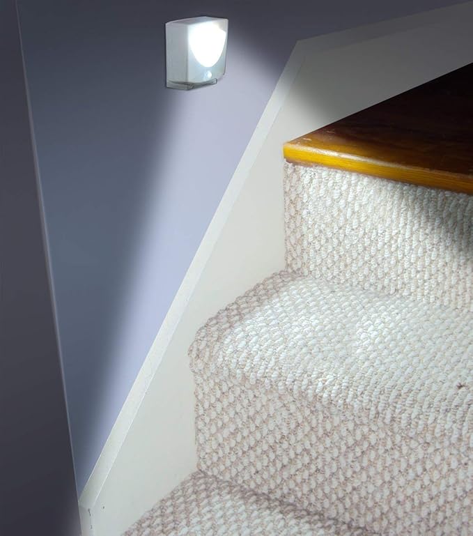 Indoor and Outdoor LED Motion and Light Sensor Activated - Wireless - Battery Powered - Night Light (Imported)