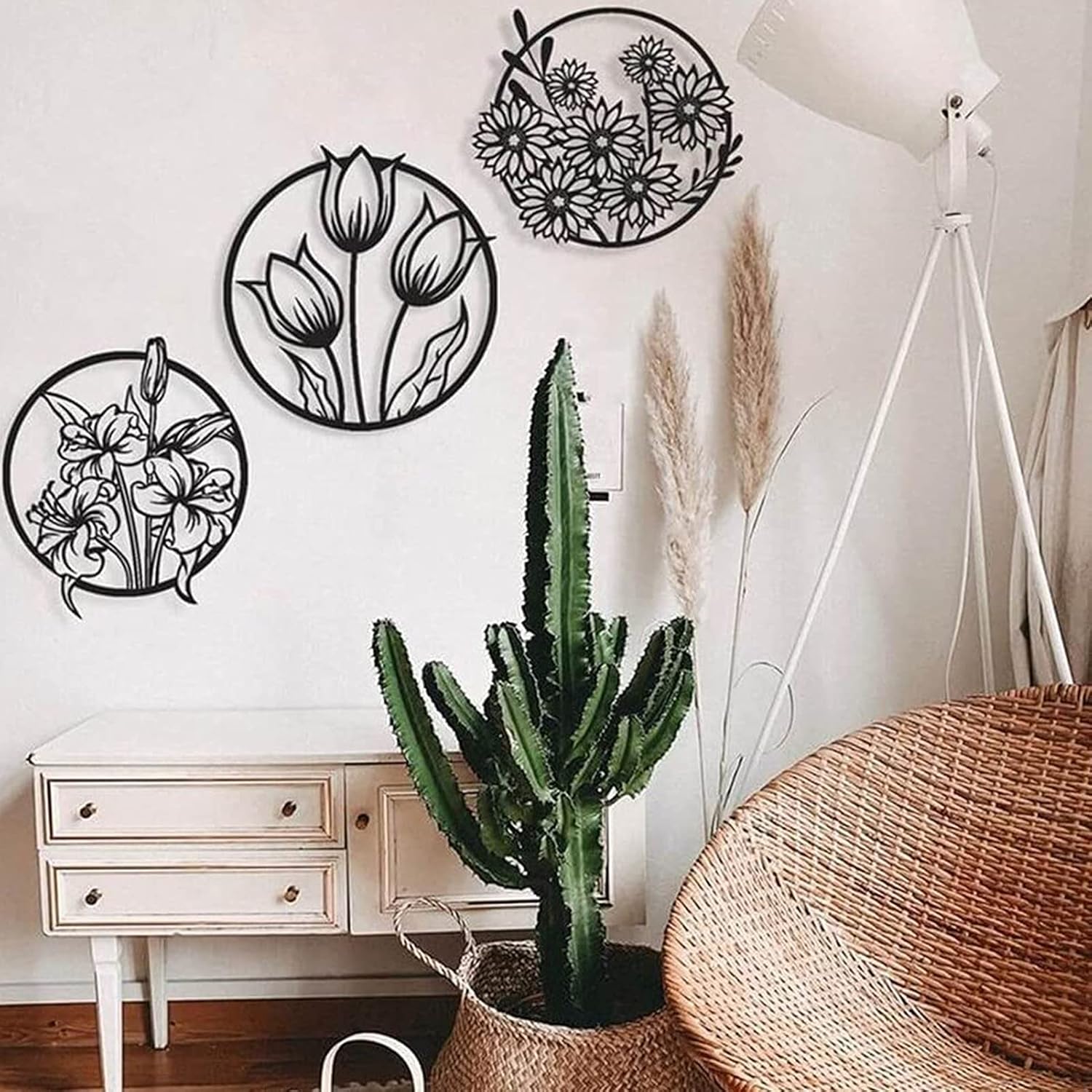 (3 pcs set )3D floral abstract Wooden Wall Art &amp; Home Decoration /  Item Home Décor Home Room &amp; Wall Decor Wall Art