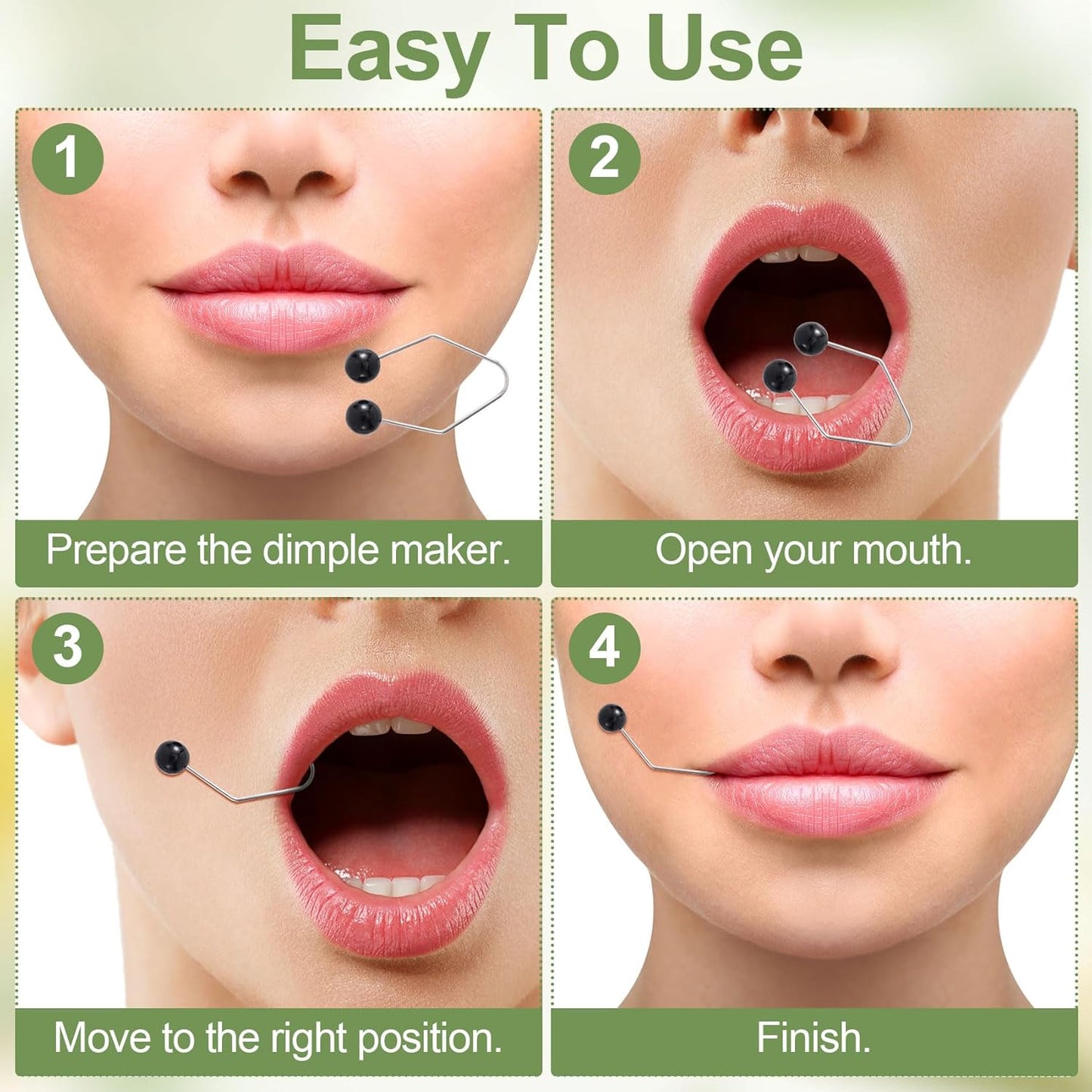 Dimple Maker Set 2 Pcs – Face Trainer & Smile Exerciser for Natural Dimples