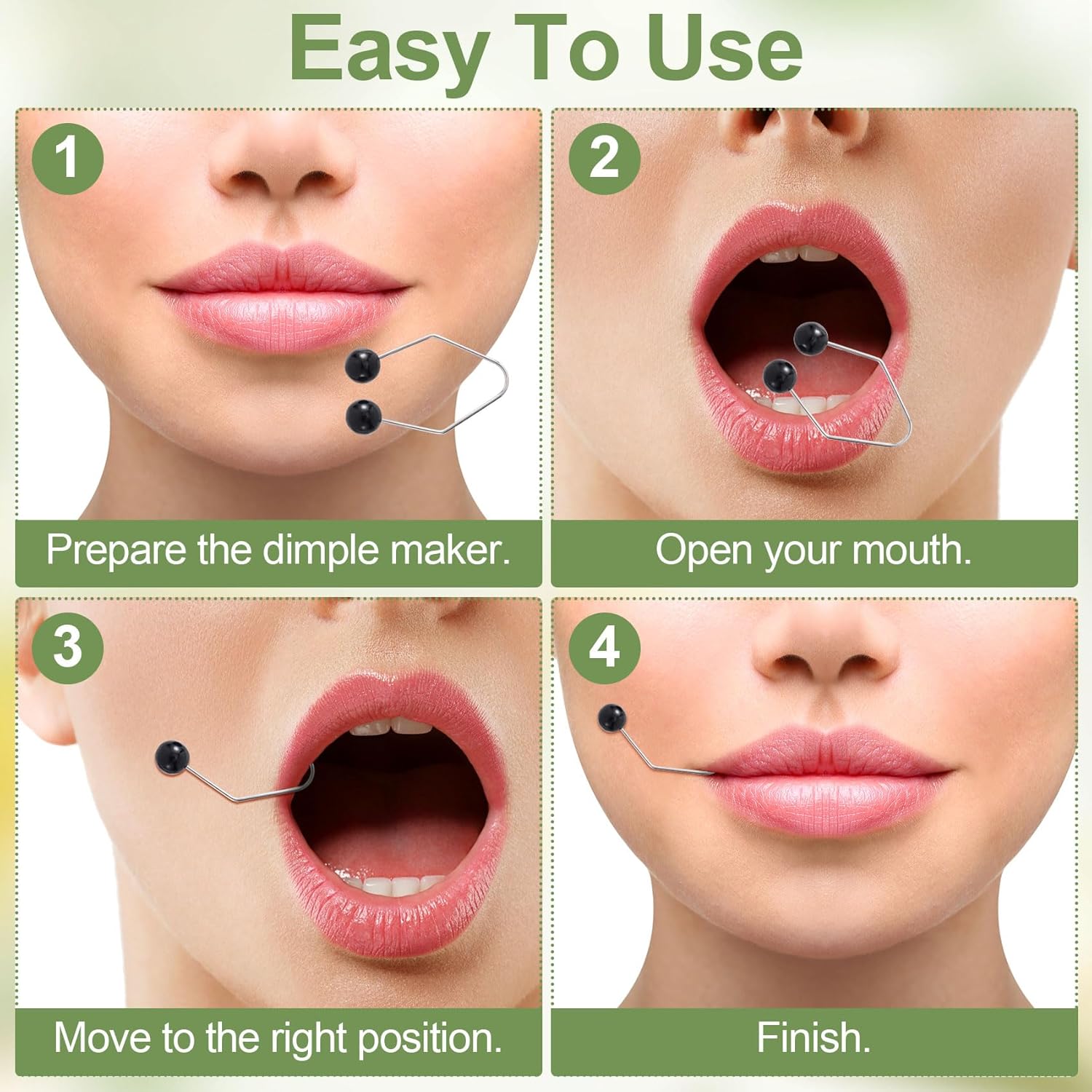 Dimple Maker Set 2 Pcs – Face Trainer & Smile Exerciser for Natural Dimples