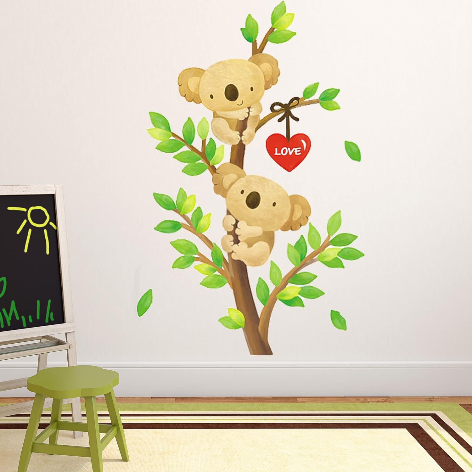 Click to open expanded view      Kei Lala Wall Sticker Tree [Koala Climbing Trees] Stylish Wallpaper Sticker Wall Sticker Removable DIY Wallpaper Sticker
