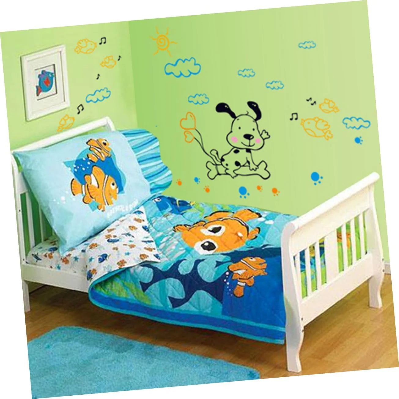 StickerShopee Happy Dog in Air - Wall Stickers  size 50x70 ay7083