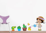 Littlebuds 110 cm Flowers Removable Sticker  (Pack of 1)