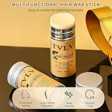 TVLV Hair Wax Stick Broken Hair Finishing Styling Stick for Broken Hair, Wigs, Edge Control - Styling Wax for Fly Away &amp; Edge Frizz Hair