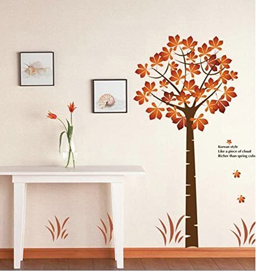 Maple Tree Wall Sticker AY202 Floral Wall Paper Removeable Wall Decor PVC Wall Art – Online Shopping Pakistan, Nail Art in Pakistan, Wall Stickers