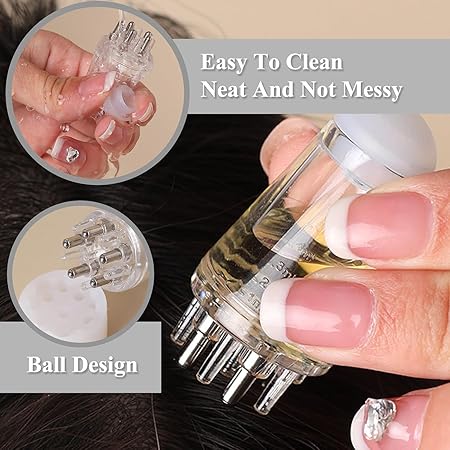 Comb pack Scalp Root Hair Oil Applicator |  Derma Roller Size 0.5mm