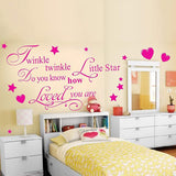 English Living Decoration Stickers Letter Wall Bedroom Stickers Room Home Decor Love Wall Stickers 40x40cm d005