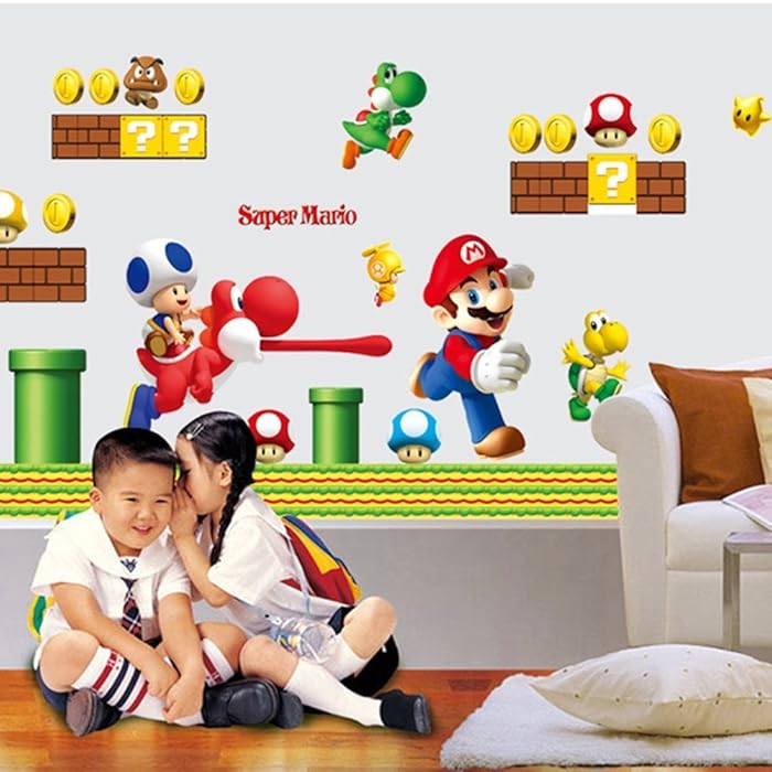 Ay7062  Wall Stickers Kids Nursery Boys Bedroom Decor Removable Vinyl