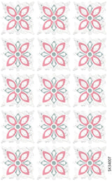 Indian Royals Non-Slip Vinyl Floor Sticker, Waterproof PVC Backsplash Tile Decal, Self-Adhesive Peel and Stick Wall Sticker for Home Decor size 30x45 cm sk74007