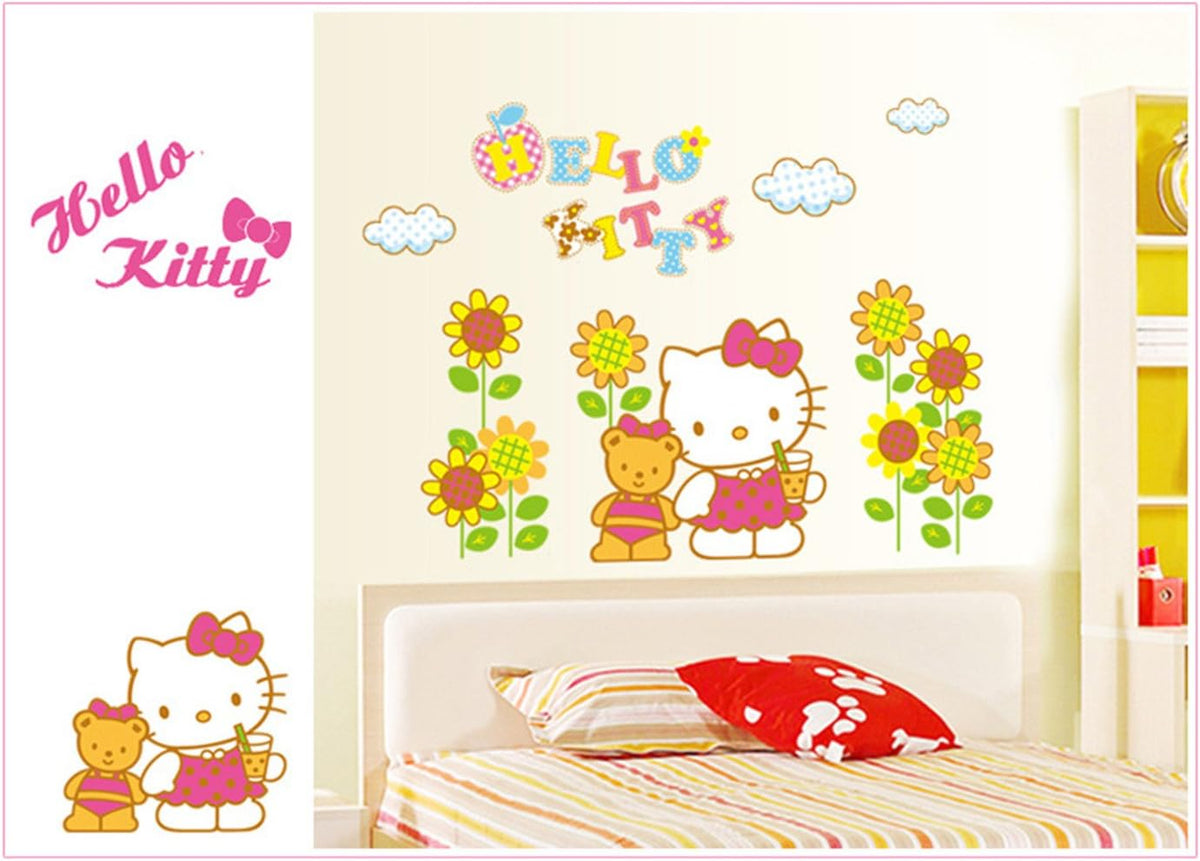 CM Star Hello Kitty Peel and Stick Wall Decals Room Stickers Decor Art size 60x90 abq9802 kids sticker