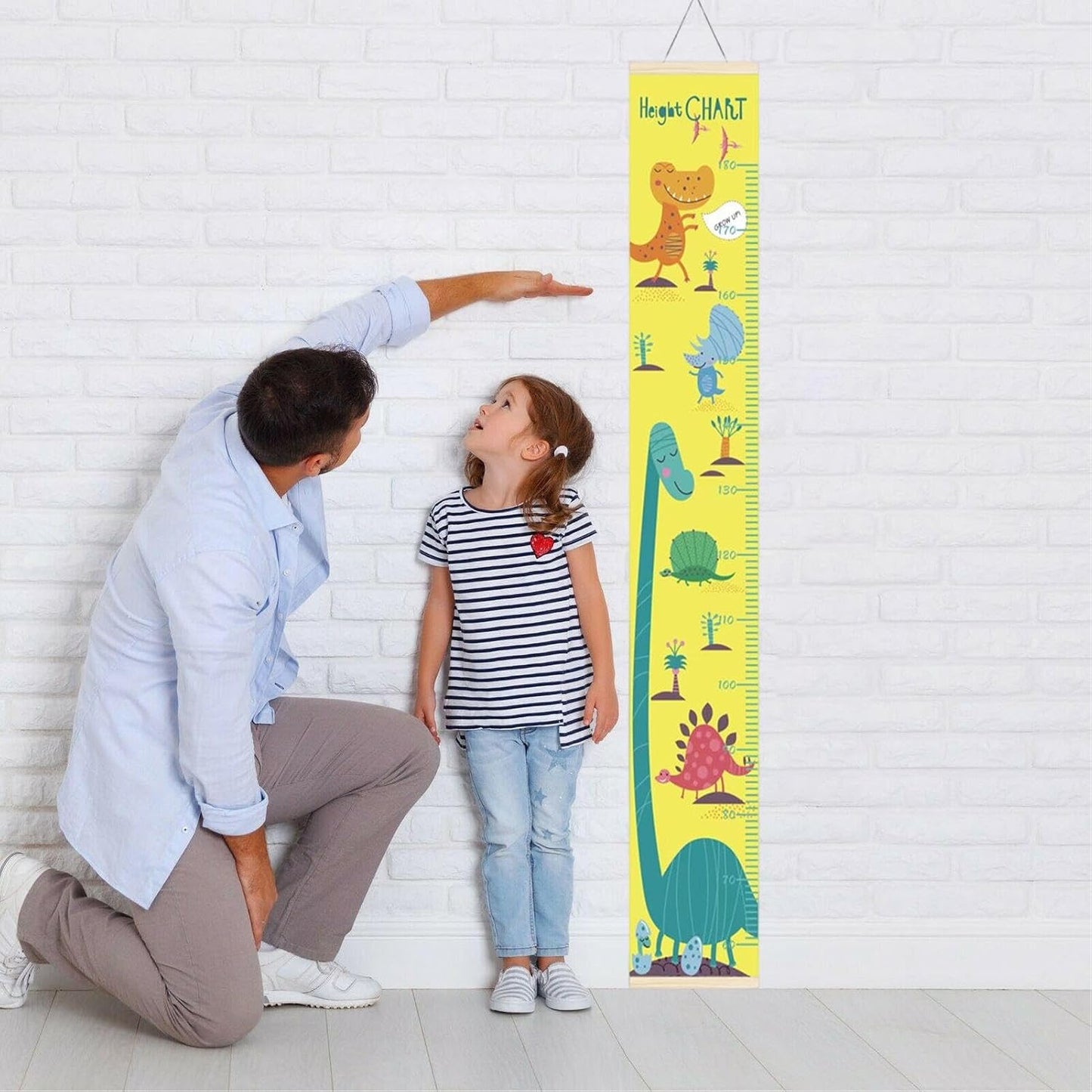 Height Chart for Kids,Wall Decor Height Measurement Ruler Fabric Canvas - Measuring Chart Ruler Odorless and Tough Height Wall Ruler for Children's Bedrooms and Playrooms Foccar size 30x90 hnc04