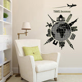 WALLSTIKER DINDING TRAVEL GLOW IN THE DARK ABQ9633 WALL STICKER KAMAR