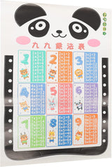 Toyvian Multiplication Chart Chart Poster Educational Preschool Mathematics Wall Charts for Learning Children Mural Tables PVC Playing Table Baby Room size 50x70 sk6107