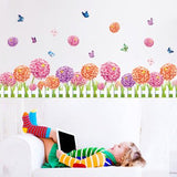 Flowers and Butterflies Wall Sticker, Decorative Adhesive Film, TUNC Simplicity Wall Decor size 50x70 xls7145