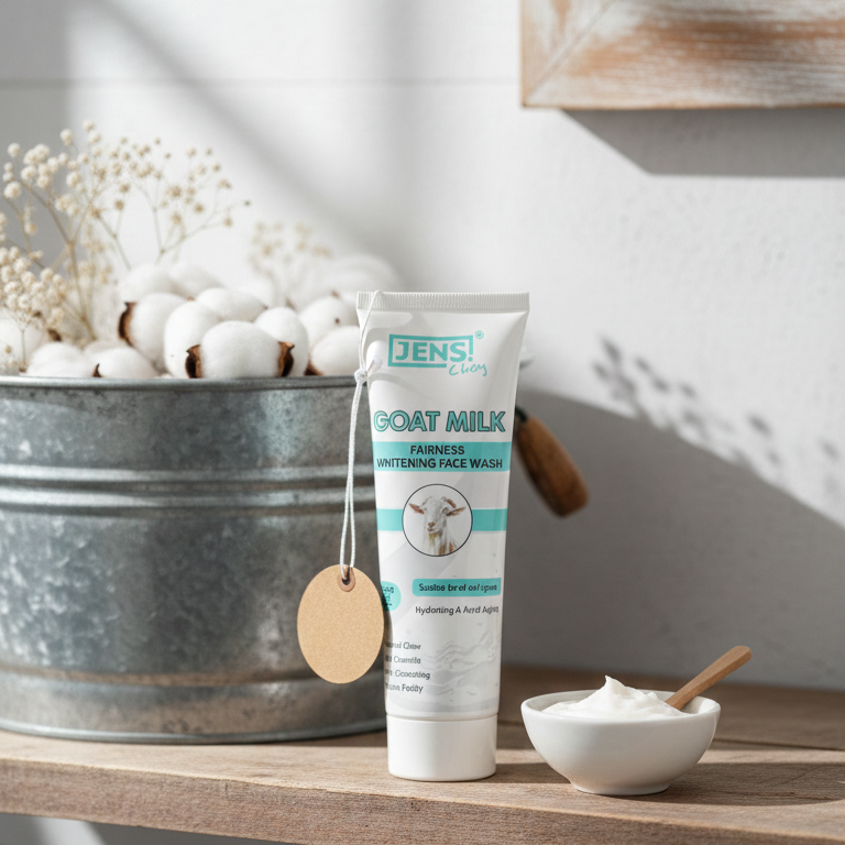 Jens Choy Goat Milk Fairness Whitening Face Wash Gentle Formula Brightening Effect Premium Quality - 100g