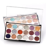 Miss Rose 18 Colors Sequins Glitter Powder High Gloss Pearly Eye shadow Palette