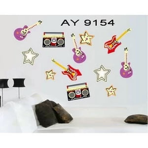 Obral stiker dinding wall sticker musik  size 60x90 ay9154