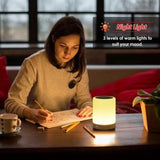 Portable Touch Lamp Bluetooth Speaker | Smart Touch Night Light Desk Lamp Color Changing