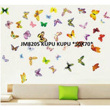 MARET PROMO RELIZA WALL STICKER KUPU KUPU BUTTERFLY JM8205 WALLSTICKER / WALL STICKER ✪