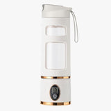 Hp-870 Freshly Squeezed Portable Juice Cup With Led Display Rechargeable Blender For Smoothies And Fruit Juices Anytime (Random Color)