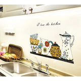 JAAMSO ROYALS Kitchen Transparent Oil Proof Sticker High Temperature Cooktop Tile Wall Sticker size 60x90 nc025