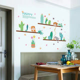 Prime SHISHIan Cute Cat Theme Family Room Window Wall Mural Decorative Decal Detachable ，Disco Ball Classroom Decor size 50x70 sk7190