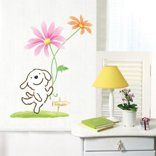 Rainbow Wall-stickers Wall Decor Removable Decal Sticker - Dancing Dog size 32x58 tc1000