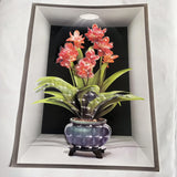 3D Aweosome flower Chinese Style Flower Classical Vase Wall Sticker