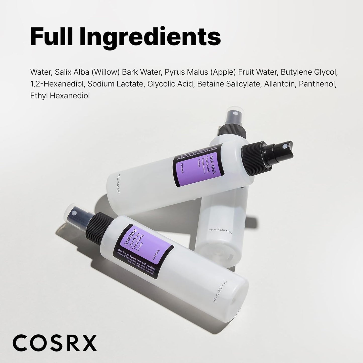 COSRX AHA/BHA Clarifying Treatment Toner | Gentle Exfoliating & Pore-Refining Korean Toner – Imported