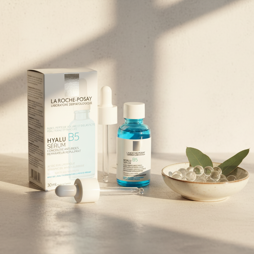 La Roche-Posay Hyalu B5 Pure Hyaluronic Acid Serum – Hydrating & Anti-Aging Plumping Serum with Vitamin B5 for Sensitive Skin