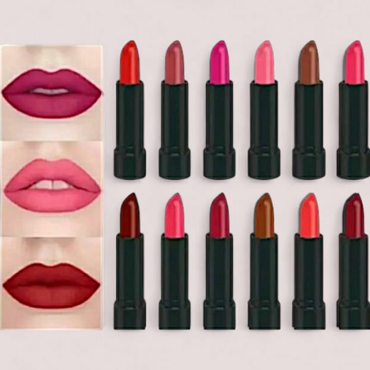 12 Pcs High Pigmented Matte Lipstick Set – Long Lasting Smooth Texture Lip Color Collection For Bold And Beautiful Looks