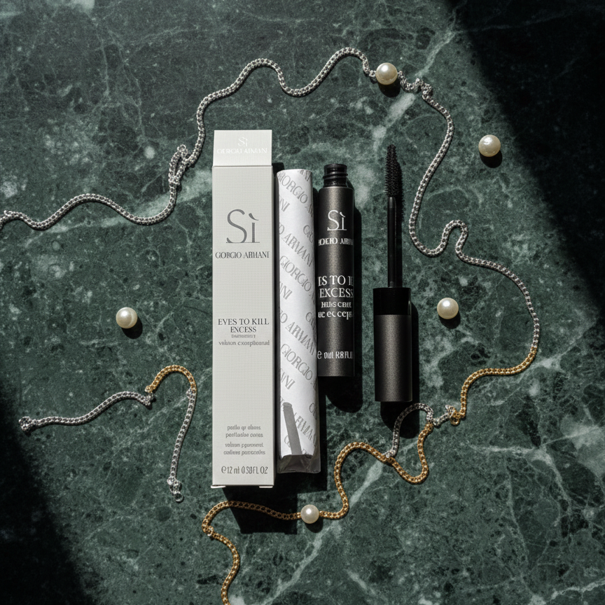 Giorgio Armani Si Eyes to Kill Excess Mascara – Dramatic Volume, Length & False-Lash Effect | Buildable, Clump-Free Formula