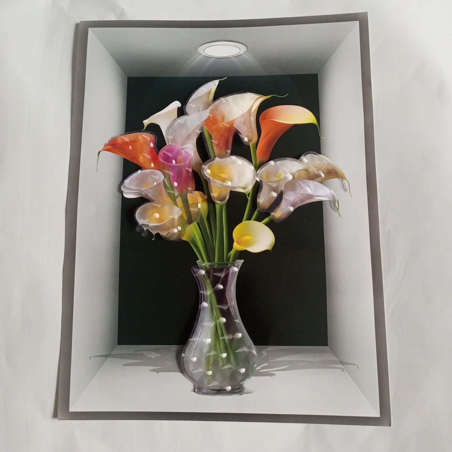 3D Aweosome flower Chinese Style Flower Classical Vase Wall Sticker