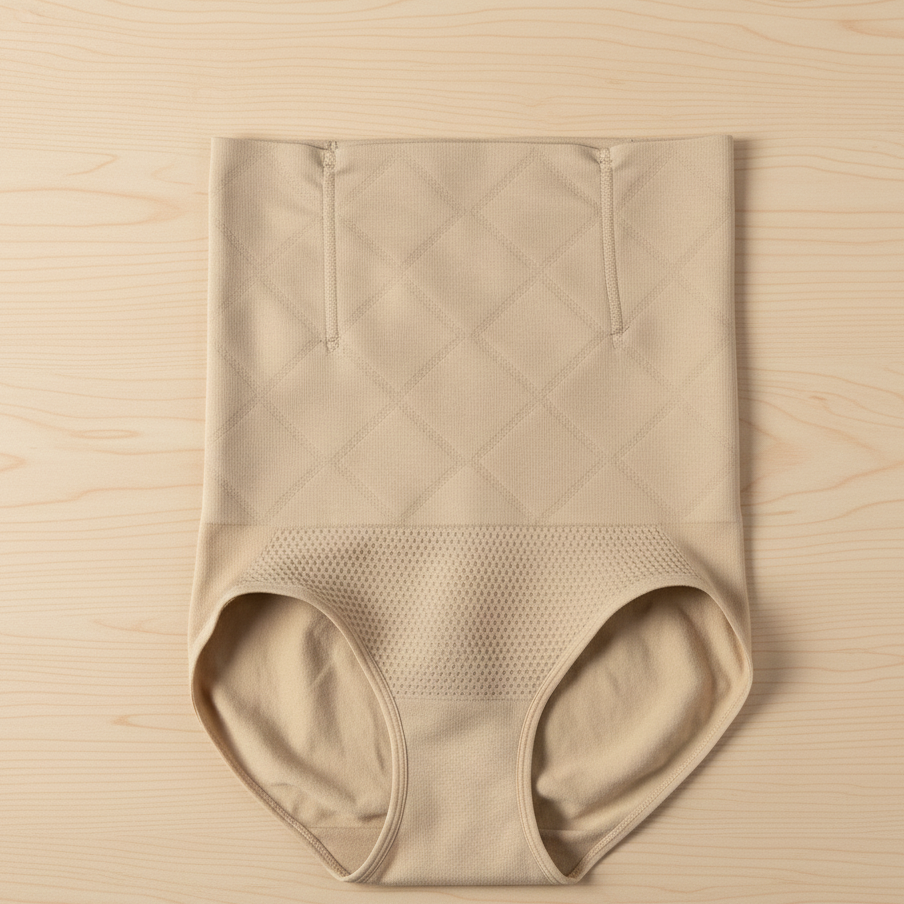 High Waist Tummy Control Shaper Brief Made Of Soft Compression Fabric For Comfortable Support And Smooth Silhouette