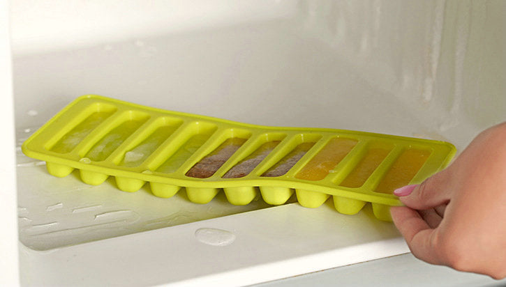 10 Grids Stick Shape Ice Tray Non-Stick | 10 Hole Finger Shape Cylinder Silicone Ice Cube