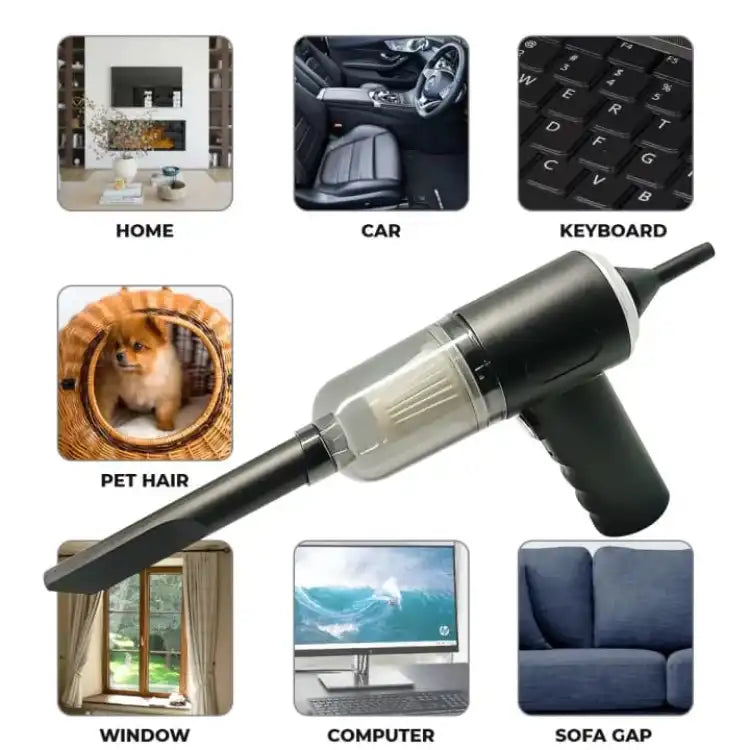 3 in 1 Portable Vacuum Cleaner Duster Blower Air Pump Wireless Hand-Held Cleaning For Car Home - AS 228