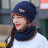 Wool Cap With Neck Warmer | Beanie And Scarf Set | Winter Thermal Wool Cap For Men And Women (Random Color)
