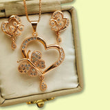 Necklace pendant Earrings Ethiopia wedding bridl jewelry sets for women