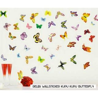 MARET PROMO RELIZA WALL STICKER KUPU KUPU BUTTERFLY WALLSTICKER / WALL STICKER size 50x60cm ncs001