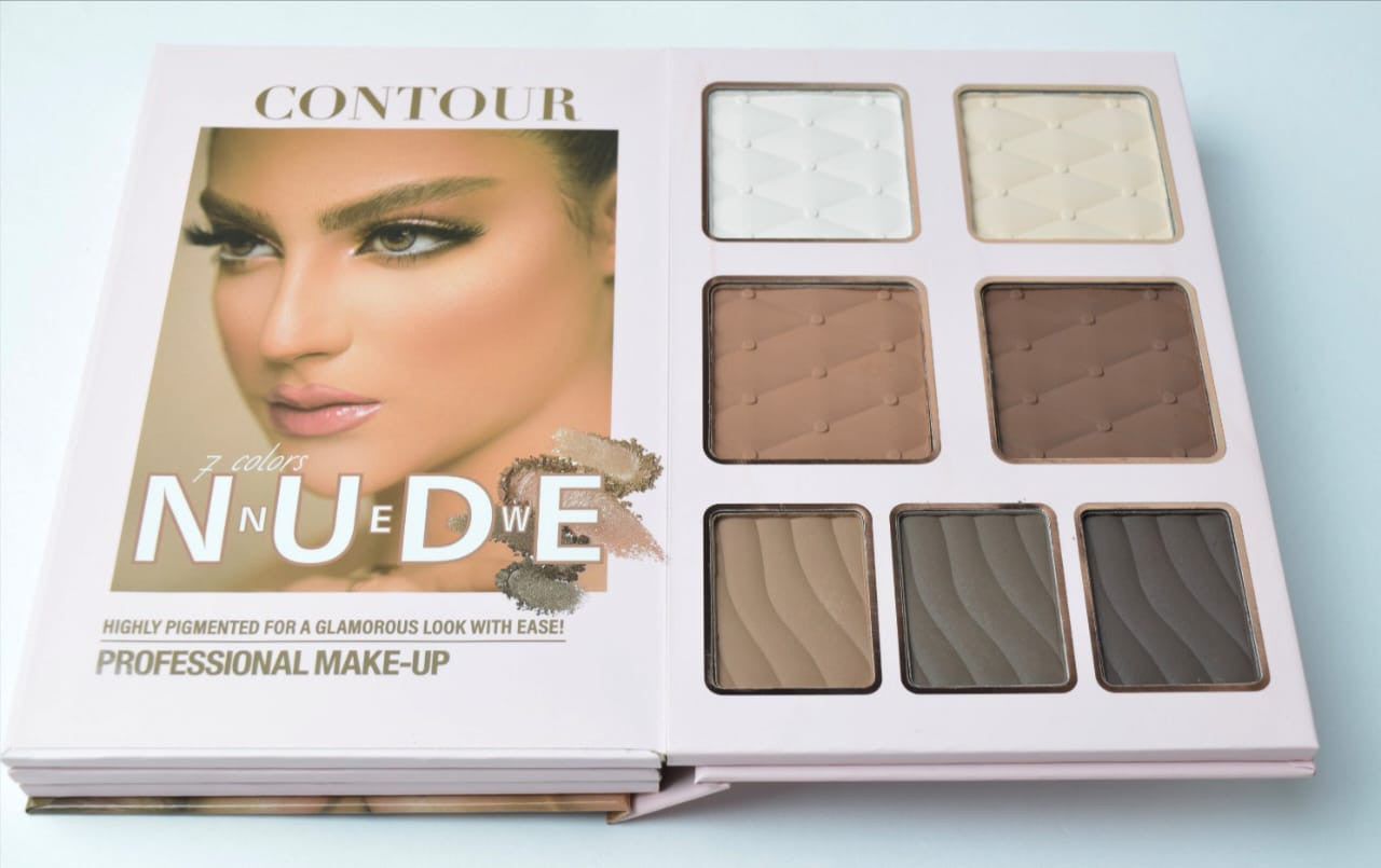 Uratm beauty 4 in 1 Professional Makeup Book Palette – All-in-One Eyeshadow, Eyebrow Powder, Concealer, Blusher &amp; Highlighter Kit