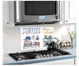 Kitchen Oil Proof Wall Sticker Heat Resistant Waterproof Self Adhesive Backsplash Cover for Kitchen Wall Protection